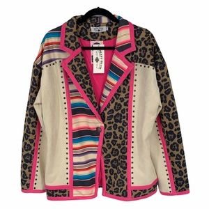 Crazy Train Plus Size Colorful Bad Bandito Rocker Jacket